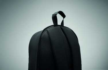 Logo trade firmakingituse pilt: 15-tollise sülearvuti seljakott, valmistatud taaskasutatud eelkasutatud puuvillast ja taaskasutatud polüestrist, kohandatava trükilahendusega.