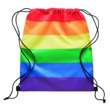 Logotrade ärikingituse foto: Rainbow RPET nööriga kott