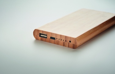 Logotrade reklaamkingitused pilt: 6000 mAh bambusest akupank