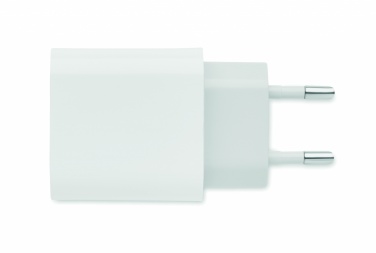 Logo trade ärikingitused foto: 18W 2 pordiga USB laadija EU pistik