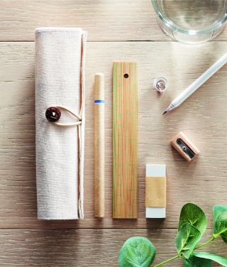 Logotrade reklaamkingituse foto: Statsionaarne komplekt puuvillases kotis