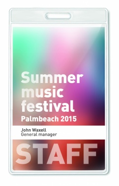 Logo trade reklaamkingi pilt: Läbipaistev märk 7,5cmx12,5cm