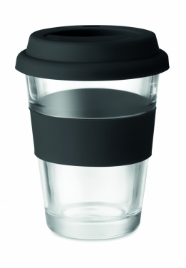 Logotrade firmakingi foto: Klaasist joogitops kaanega 350 ml