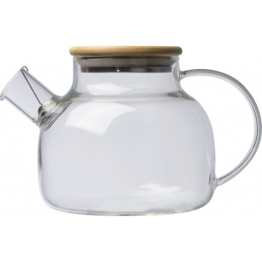 Logo trade reklaamkingituse pilt: Bambusest kaanega klaaskann FRANKFURT 1000ml