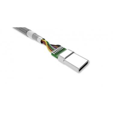 Logo trade meened foto: Nailonist andmeedastuskaabel LK30 Type - C Quick Charge 3.0