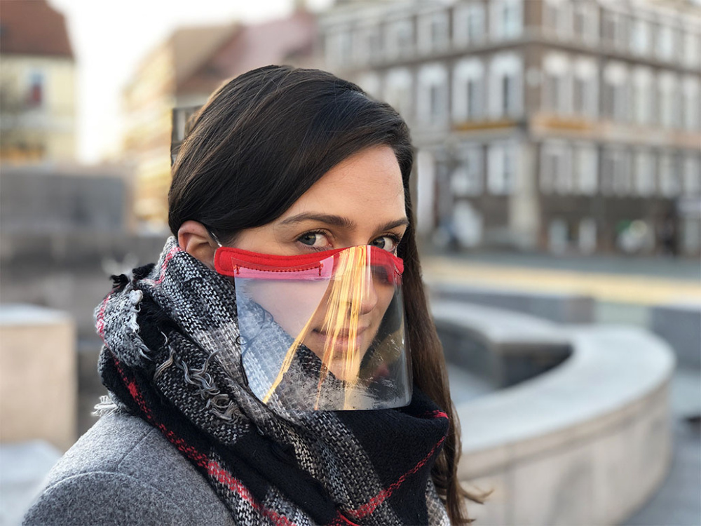 Logo trade ärikingituse pilt: KALIPSO näokaitse - läbipaistev mask suu ja nina jaoks 1447162