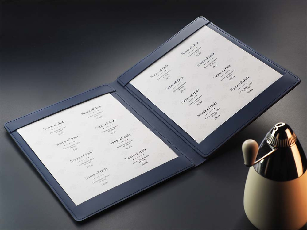 Logo trade reklaamkingituse pilt: Menüü kaaned Fine Dining 1061243