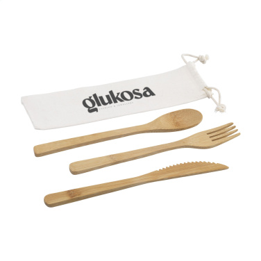 Logotrade reklaamtooted pilt: Bambu söögiriistade komplekt