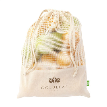 Logotrade meened pilt: Natura Organic GOTS võrgust puuviljakott (120 g/m²)