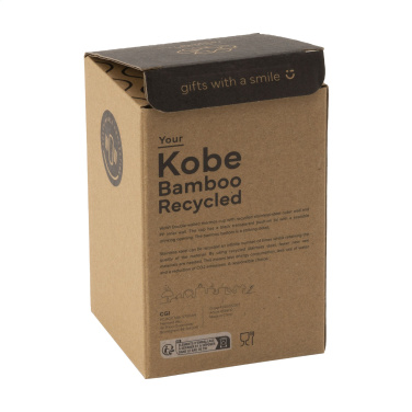 Logo trade reklaamkingituse pilt: Kobe Bamboo RCS Recycled Steel 350 ml kohvitass