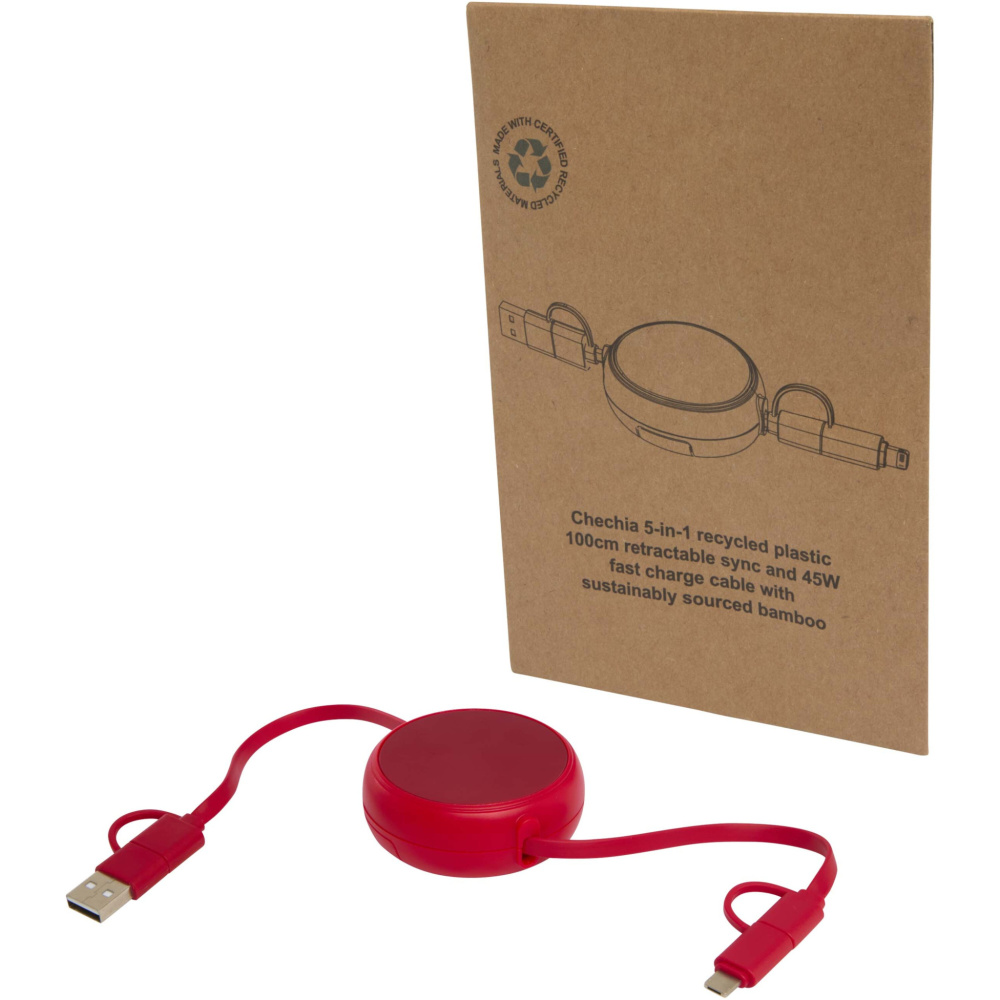 Logotrade reklaamkingitused pilt: Punane Alasia 5-in-1 laadimisjuhe
