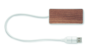 Logo trade reklaamtoote pilt: UBAH USB-jaotur 4 porti 27,5 cm