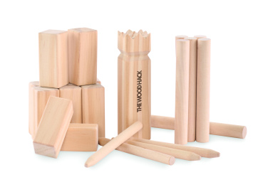 Logo trade reklaamkingituse pilt: KING PETIT männipuidust õuemäng