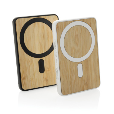 Logo trade reklaamkingi pilt: Zen RCS plastk 5000 mah 5W magnetiline bambusest akuank