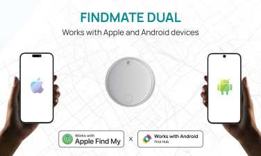 Logo trade reklaamkingituse pilt: Findmate Dual RCS taaskasutatud plastist esemete otsija IPX 5