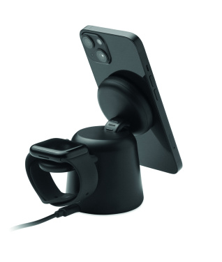 Logotrade ärikingi foto: 3-ühes juhtmevaba laadija 15W SIMPA