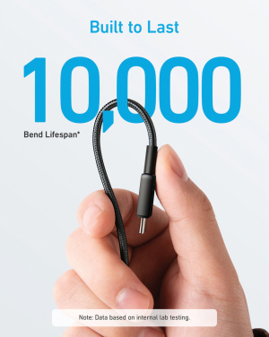 Logotrade firmakingituse foto: Anker USB-C - USB-C kaabel, 1,8 meetrit 60W
