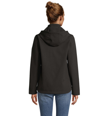 Logotrade firmakingid pilt: RACE naiste kapuutsiga softshell