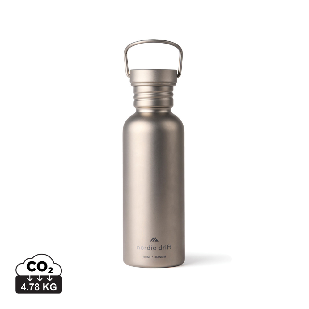 Logo trade ärikingituse pilt: Nordic Drift Trail Ultra Light Titanium 600ml veepudel