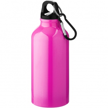 Logo trade mainostuote kuva: Oregon 400 ml:n alumiininen vesipullo karabiinikoukulla