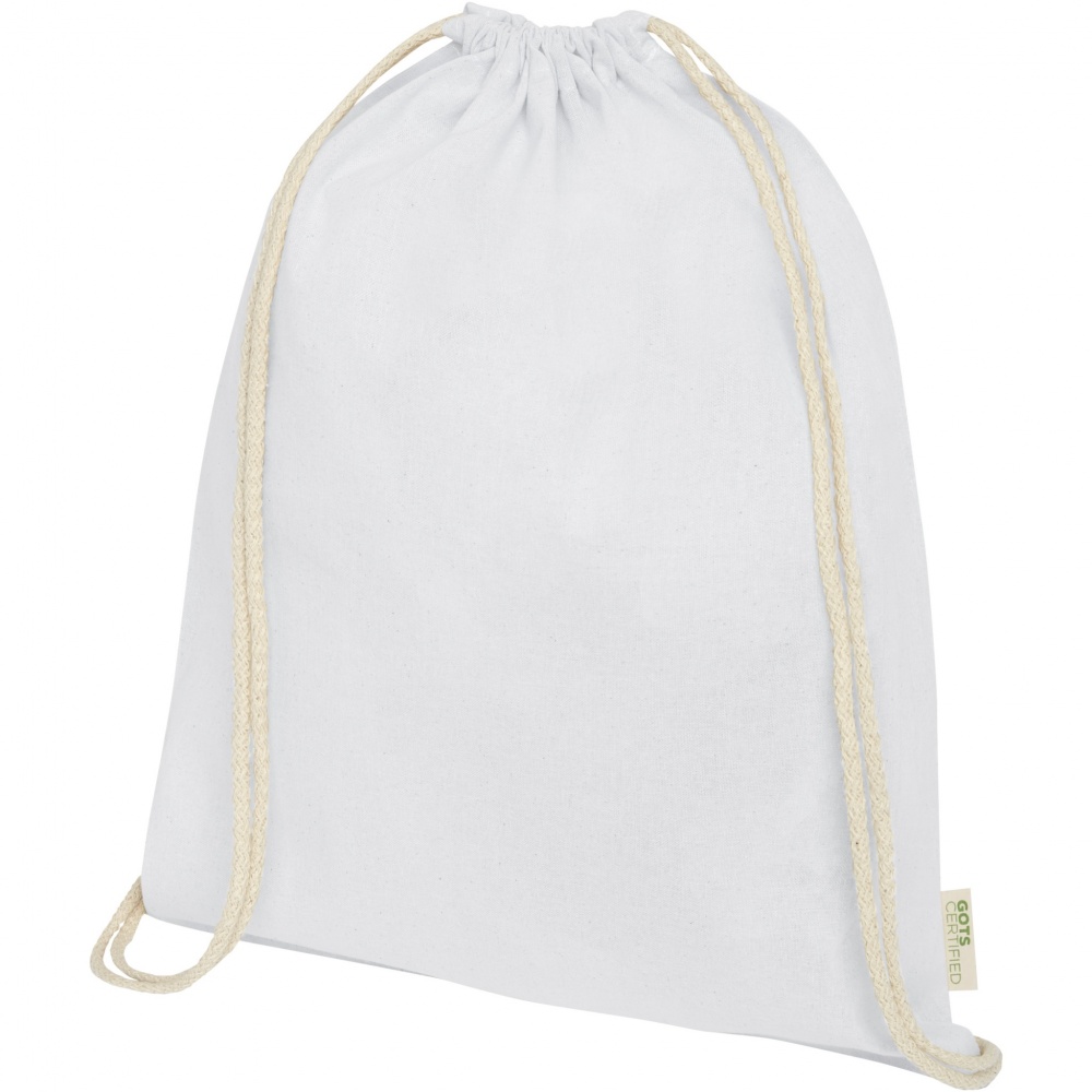 Logo trade liikelahja kuva: Orissa 100 g/m² organic cotton drawstring bag 5L