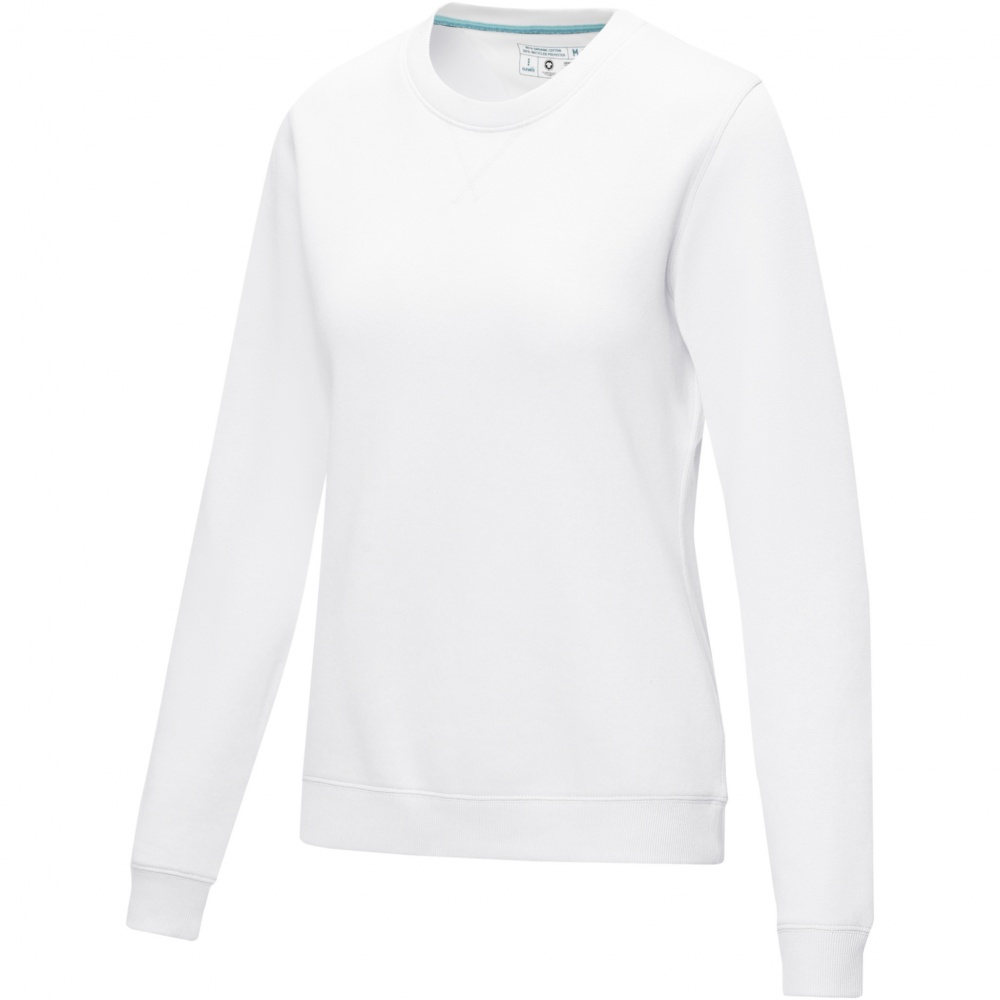 Logo trade liikelahjat tuotekuva: Jasper women’s organic recycled crewneck sweater