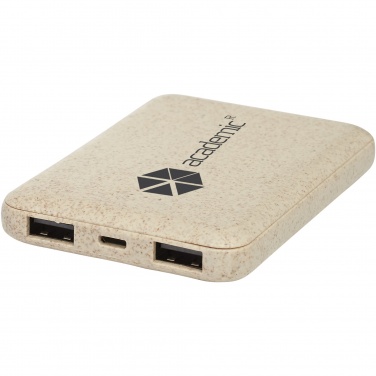 Logotrade mainostuotet kuva: Asama-varavirtalähde, 5 000 mAh, vehnänolkea
