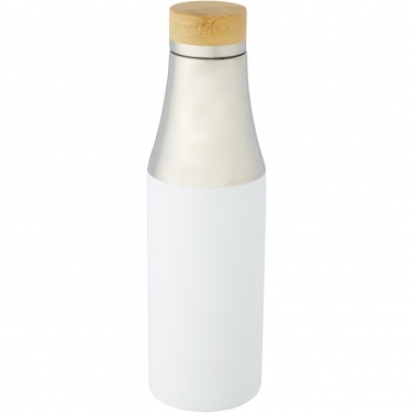 Logotrade mainostuote tuotekuva: Hulan 540 ml:n kuparityhjiöeristetty pullo bambukorkilla, ruostumatonta terästä