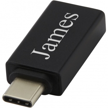 Logotrade mainoslahja ja liikelahja kuva: ADAPT alumiininen USB-C-USB-A 3.0 -sovitin