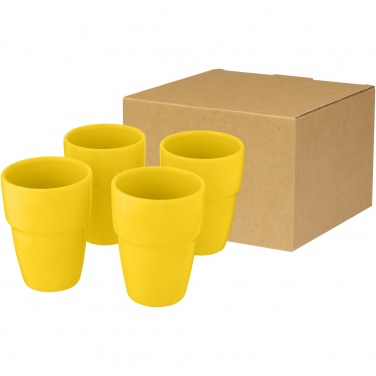 Logo trade mainoslahja kuva: Staki 4-osainen 280 ml pinottava mukilahjasetti