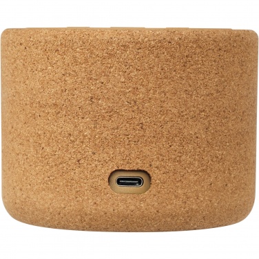 Logotrade liikelahja tuotekuva: Cerris 5 W:n Bluetooth®-kaiutin korkkimateriaalia