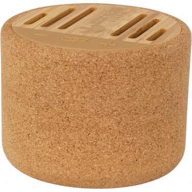 Logo trade mainostuote kuva: Cerris 5 W:n Bluetooth®-kaiutin korkkimateriaalia