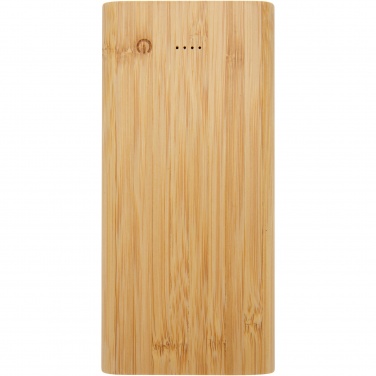 Logo trade liikelahja mainoslahja tuotekuva: Tulda-varavirtalähde, 10,000 mAh, bambua