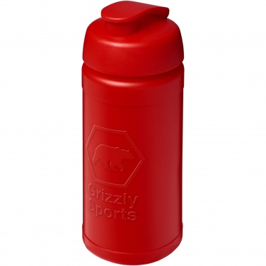 Logo trade liikelahja kuva: Baseline Rise 500 ml:n juomapullo läppäkannella