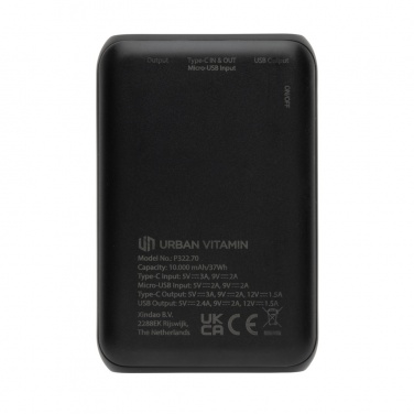 Logotrade liikelahjat mainoslahjat tuotekuva: Urban Vitamin Alameda 10000 mAh PD varavirtalähde