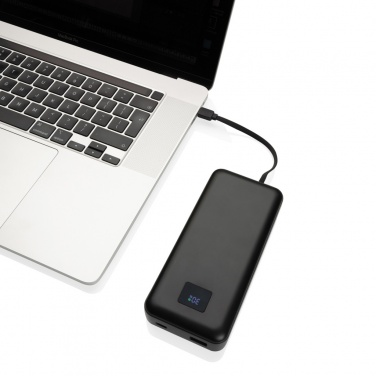 Logo trade mainoslahja ja liikelahja tuotekuva: Gridley 20000mAh 65W tietokonevirtapankki RCS muovista