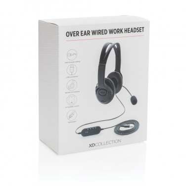 Logotrade liikelahja tuotekuva: Työheadset johdolla