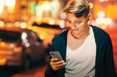 Logo trade mainostuote kuva: Motorola IPX5 TWS MOTO kuulokkeet 85