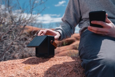 Logotrade liikelahja mainoslahja kuva: Skywave aurinkovoimakaiutin 12W RCS kierrätetystä muovista