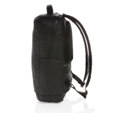 Logotrade liikelahja tuotekuva: Musta PVC-vapaa 15,6"" Fashion-laptopreppu