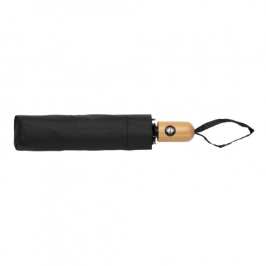 Logotrade mainoslahja ja liikelahja kuva: 21" Impact AWARE™ RPET 190T auto open/close bambusateenvarjo