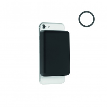 Logo trade mainoslahja ja liikelahja tuotekuva: Magneettinen langaton laturi 15W, 5000 mAh