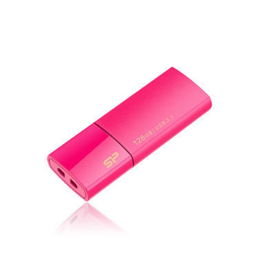 Logotrade mainoslahjat kuva: Pendrive Silicon Power 3.0 Blaze B05, pinkki