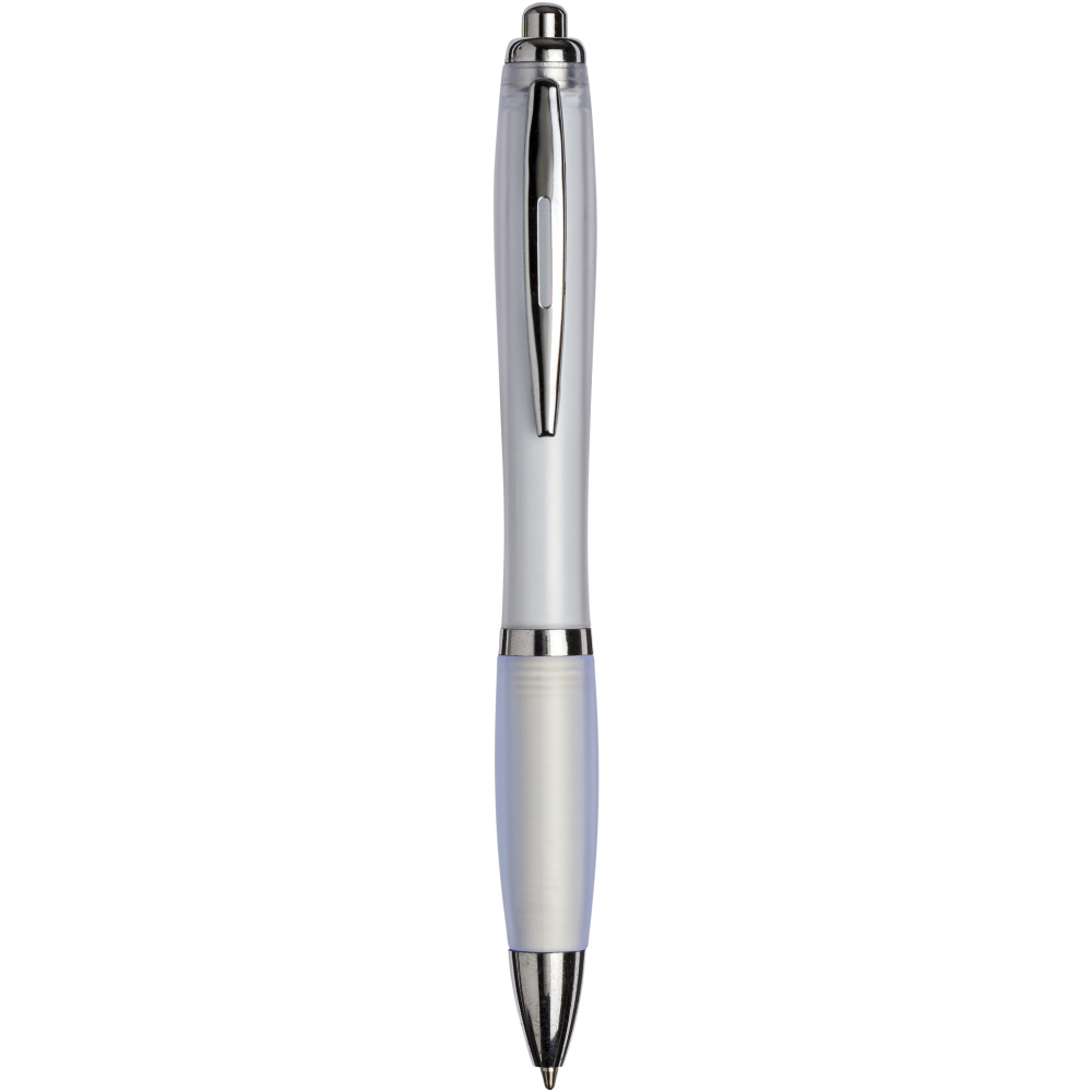 Logotrade mainoslahjat ja liikelahjat tuotekuva: Curvy ballpoint pen with frosted barrel and grip