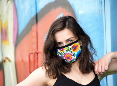 Logotrade liikelahjat kuva: MARS PRO puuvillanaamari (koko M), jossa on tasku ja HEPA-suodatin. 1380165