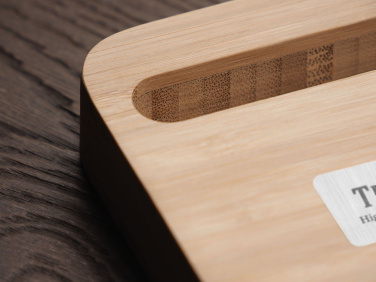 Logo trade liikelahja mainoslahja tuotekuva: Puinen puhelinteline 1848292