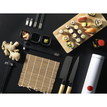 Logotrade mainoslahjat kuva: Temaki Bamboo Sushi Tray lahjasetti