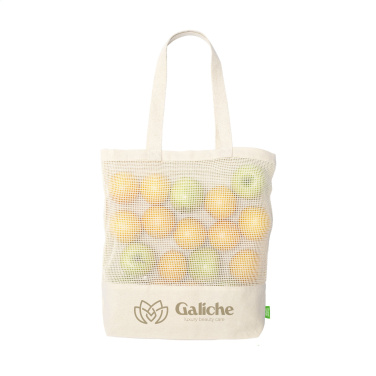 Logo trade mainoslahjat ja liikelahjat kuva: Natura Organic Mesh Shopper (180 g/m²) ostoskassi