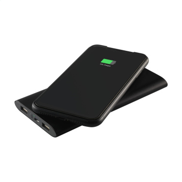 Logo trade liikelahjat mainoslahjat kuva: Alumiininen 8000 Wireless Powerbank langaton laturi
