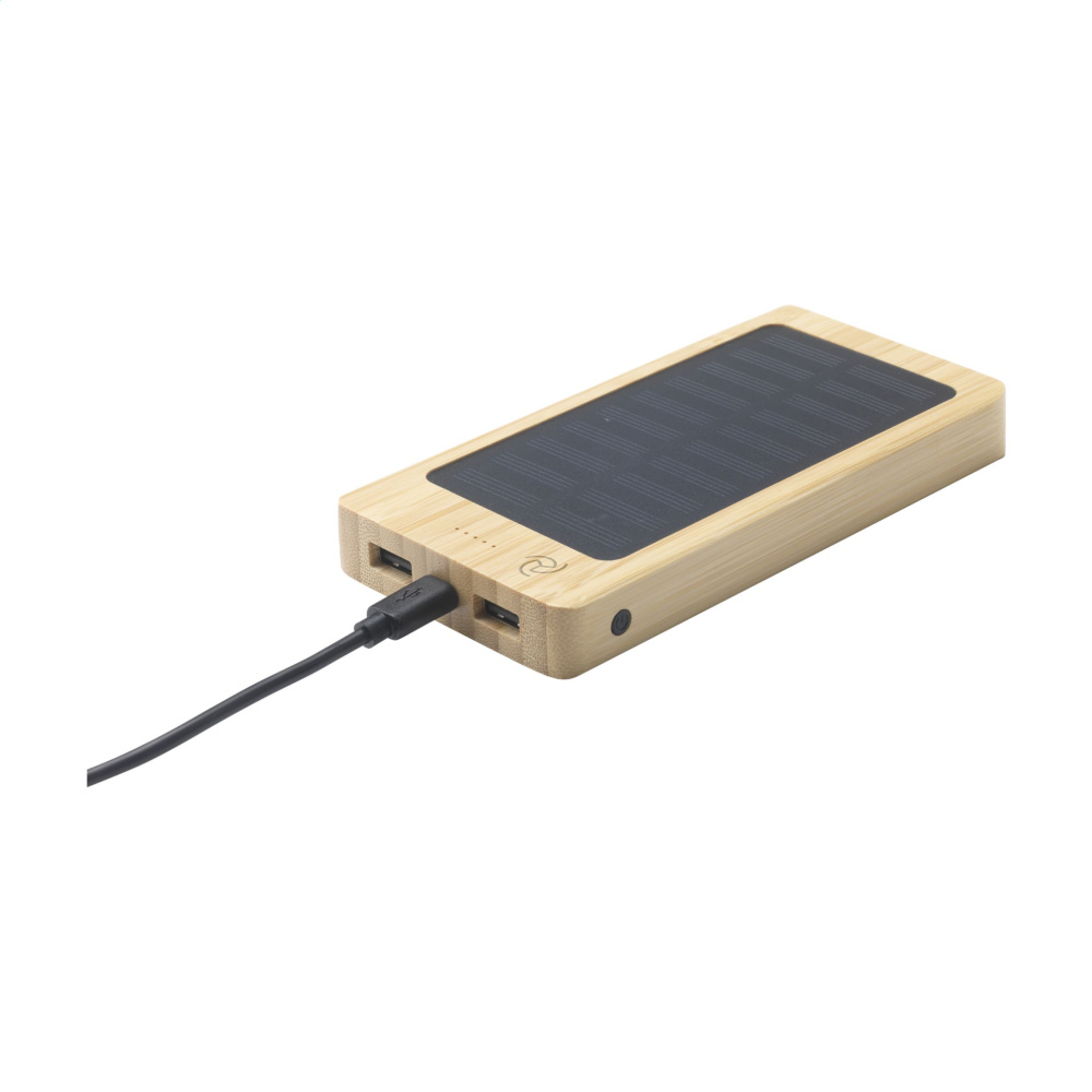Logo trade liikelahja kuva: Solar Powerbank 8000+ langaton laturi